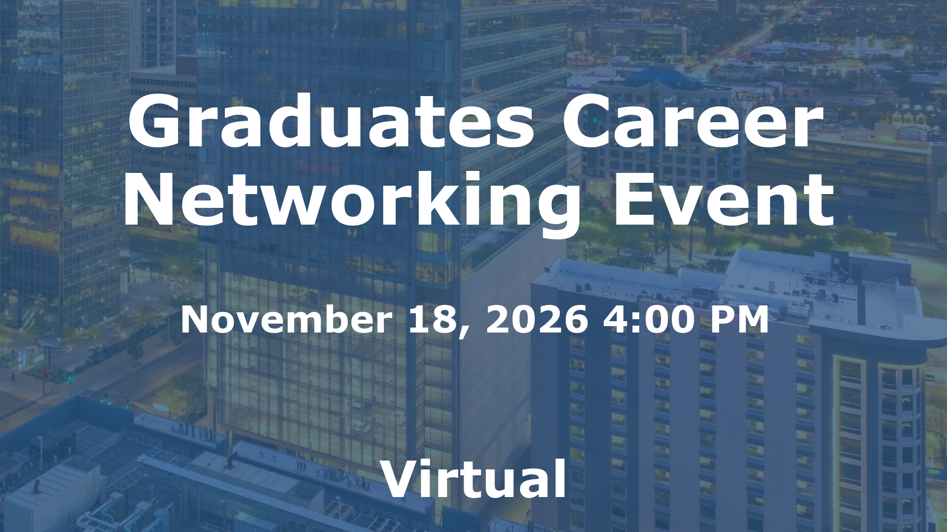 Graduates Career Networking Event event image